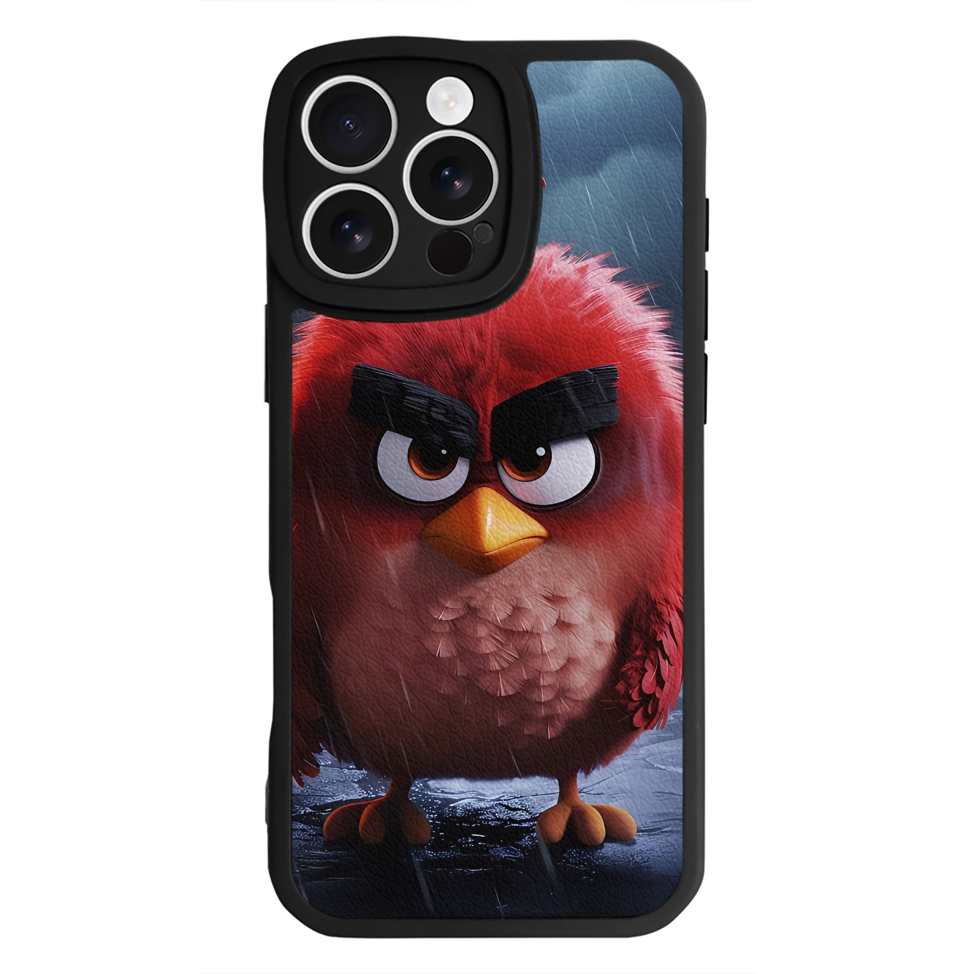 （画像用） Angry Birds アングリーバード 【iPhone 16シリーズ対応】シリコンスマホケース（レザー調） 材質：シリコン